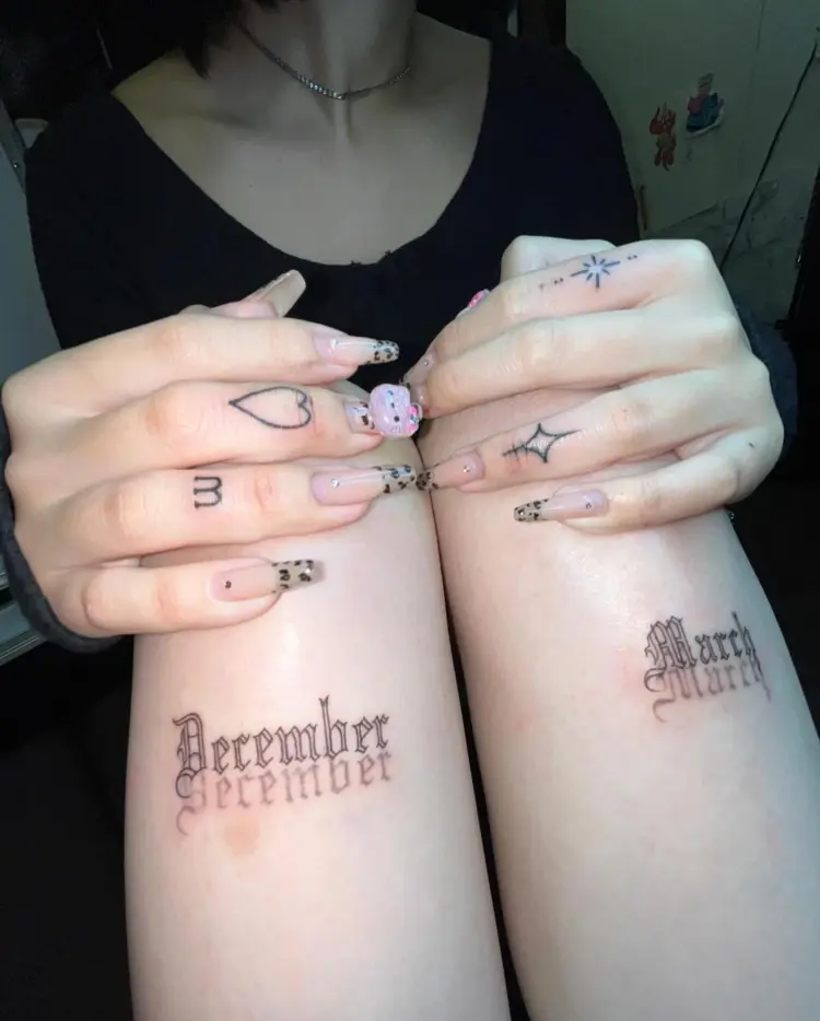 Mini, Lettering
