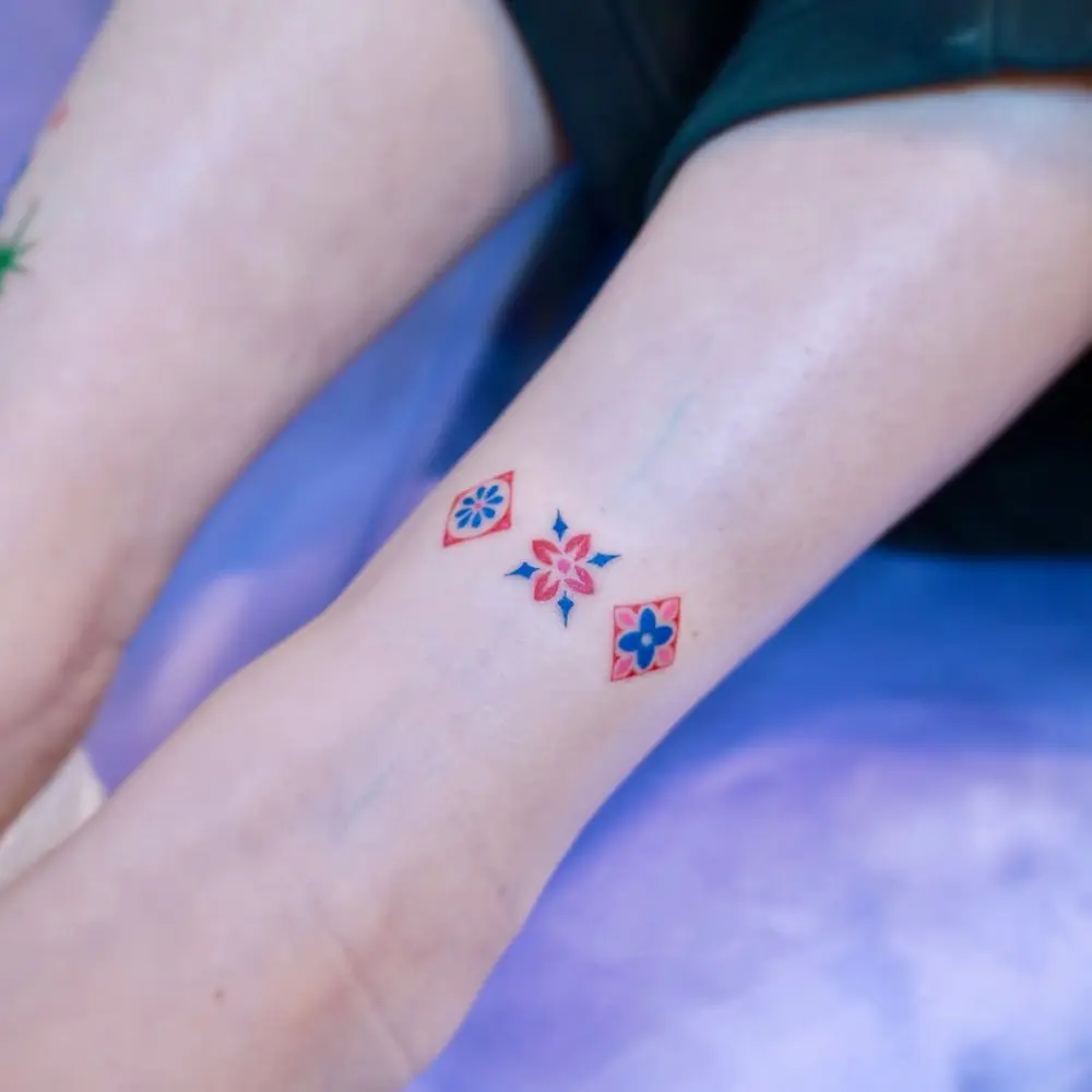 Mini, Geometric, Flower