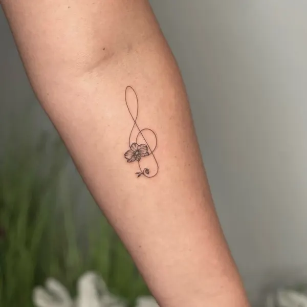 Flower, Lettering