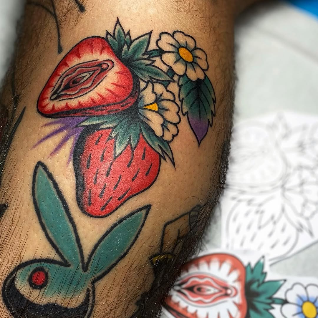 Flower, 딸기, 과일