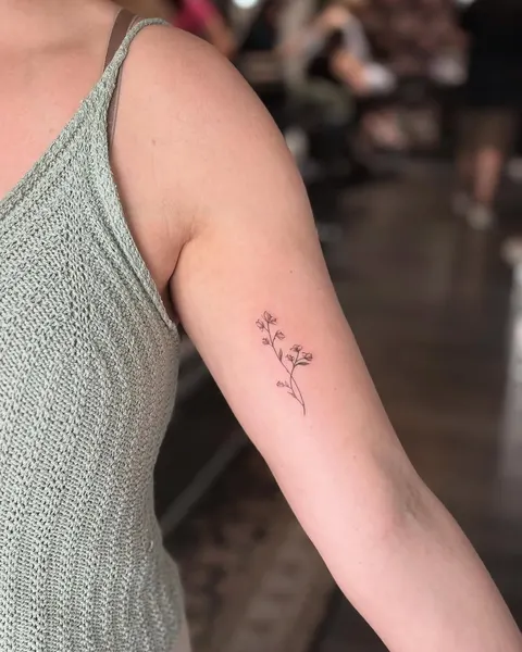 Flower, Lettering