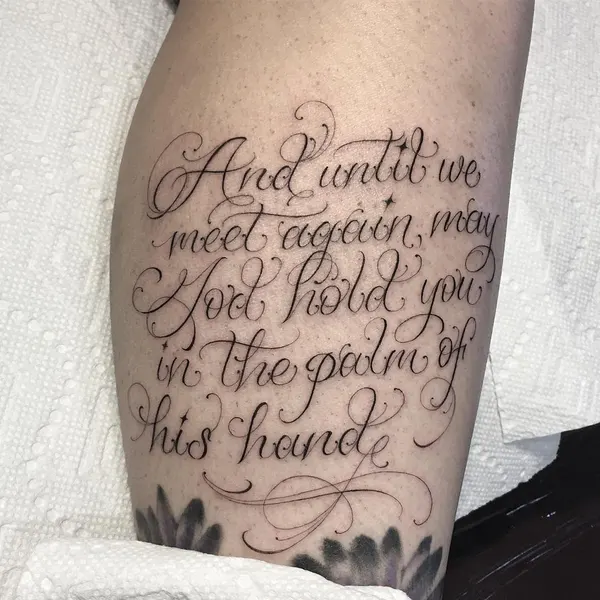 Lettering, 문구, 가사, 추모 문구