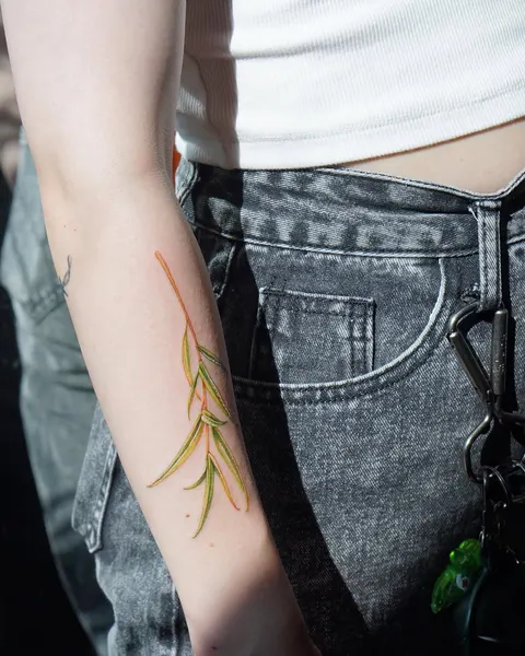Flower, 단풍잎, 대나무, 잎, 풀