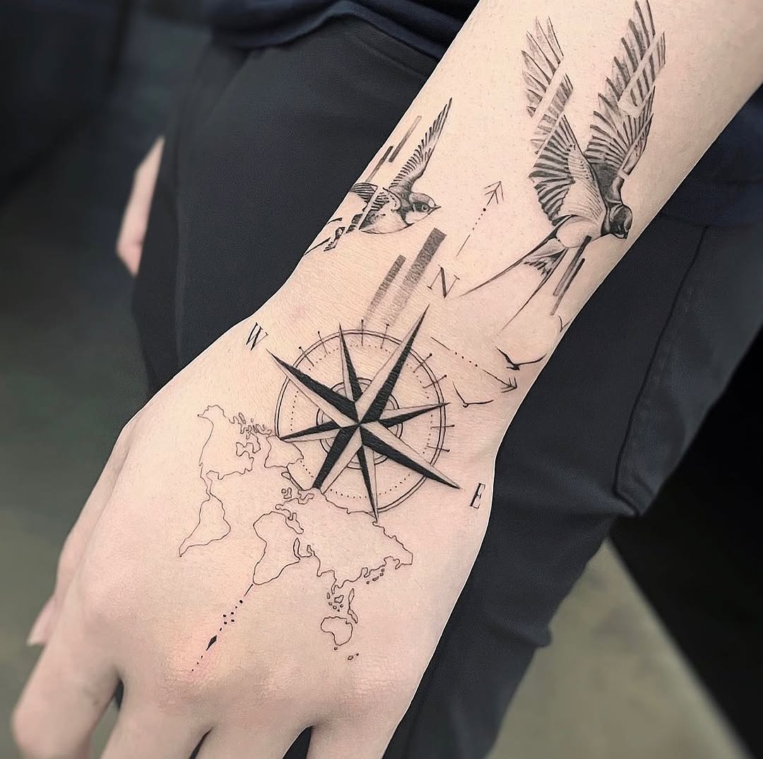 Geometric, 나침반, 비대칭, 바람, 지도