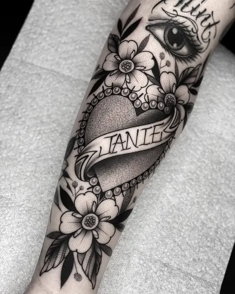 Flower, Rose, Lettering
