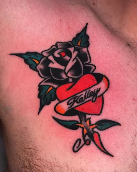 Flower, Rose, Lettering