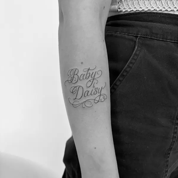 Lettering, Flower