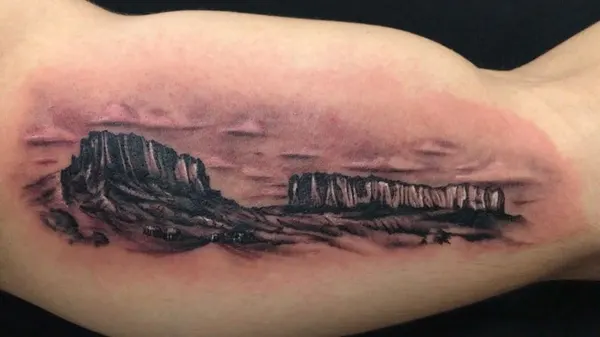 산, Nature, 사막, 계곡, 동굴, 폭포, 풍경