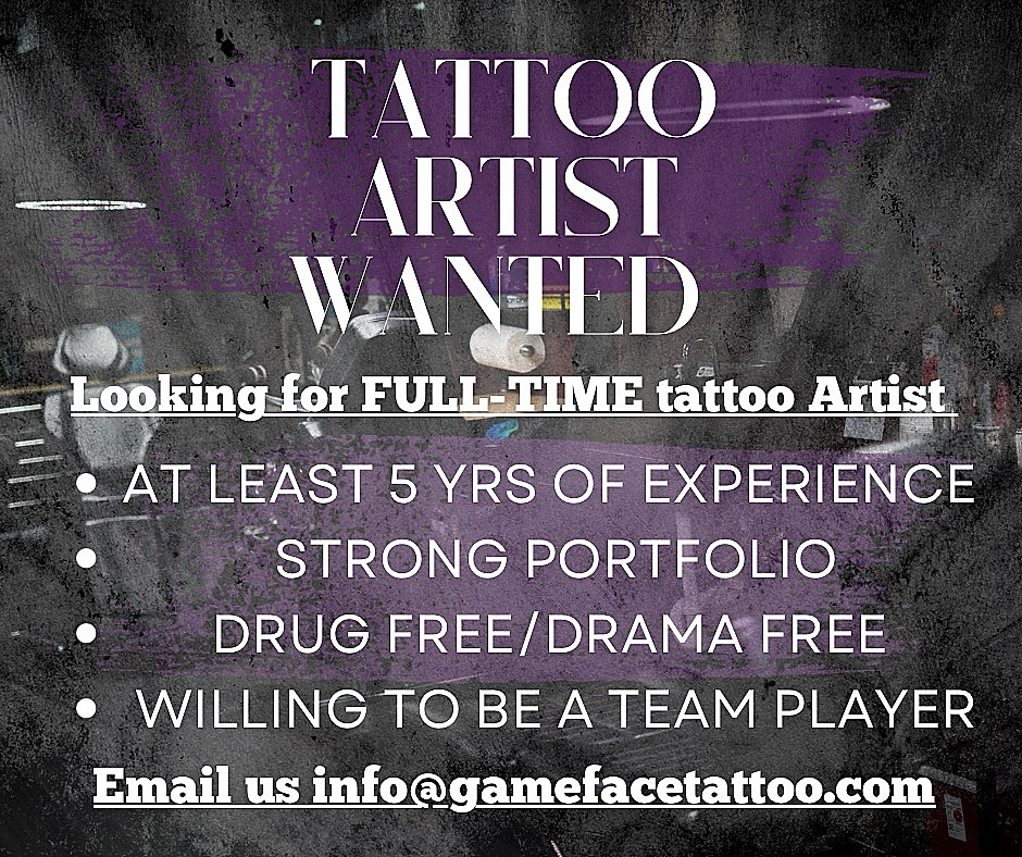 Game Face Tattoo