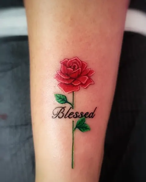 Lettering, Flower, Rose