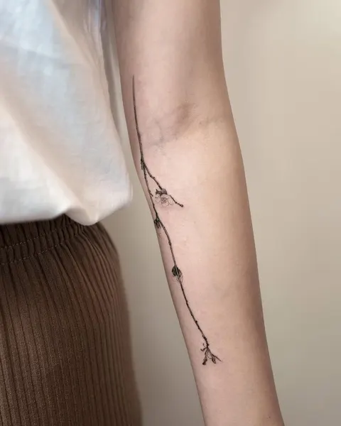 Flower, Lettering