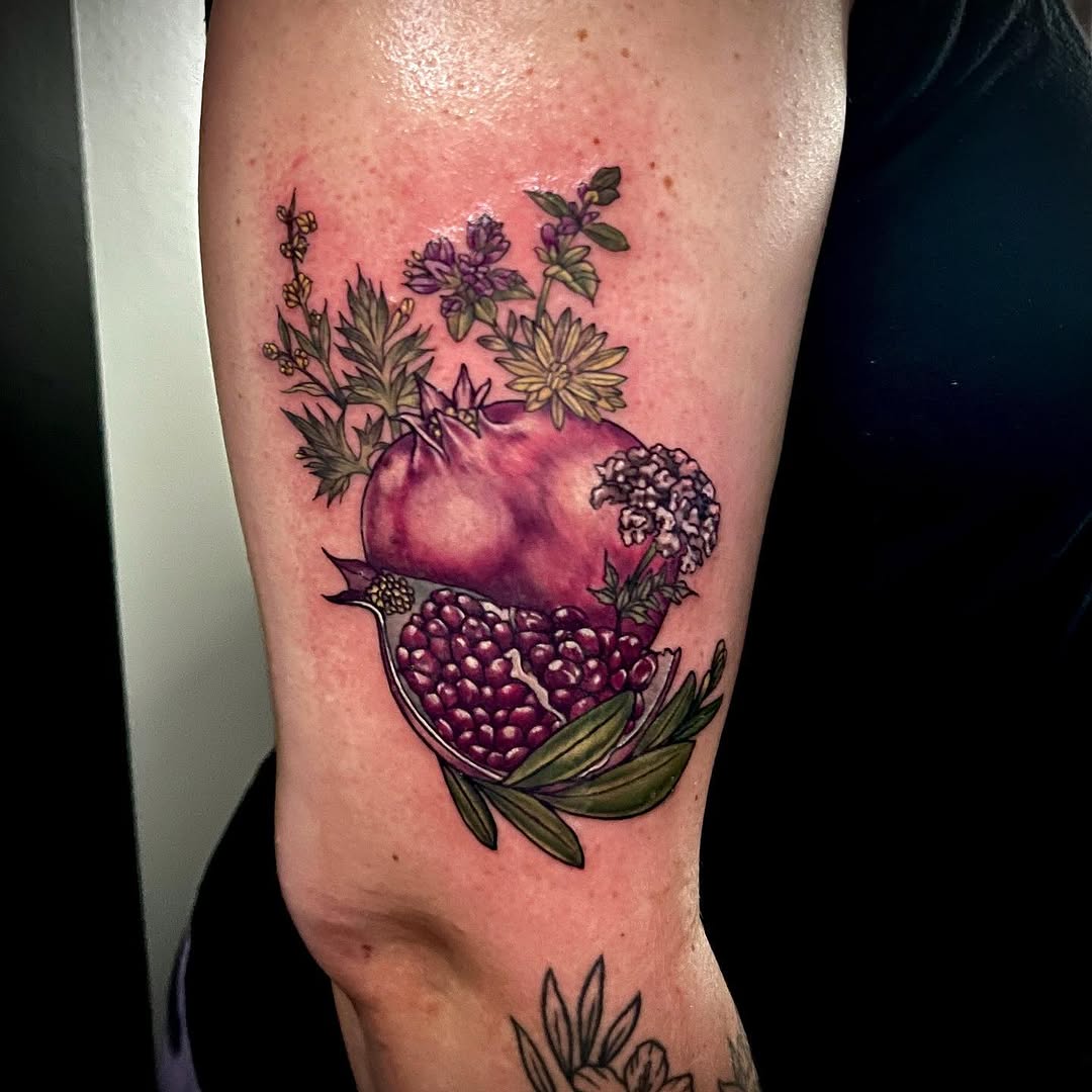Flower, Rose, 딸기, 석류, 과일
