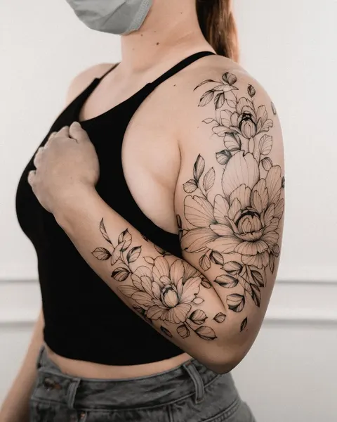 Flower, Rose, 보디수트