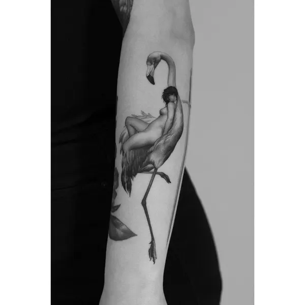 Flower, Animal, 플라밍고
