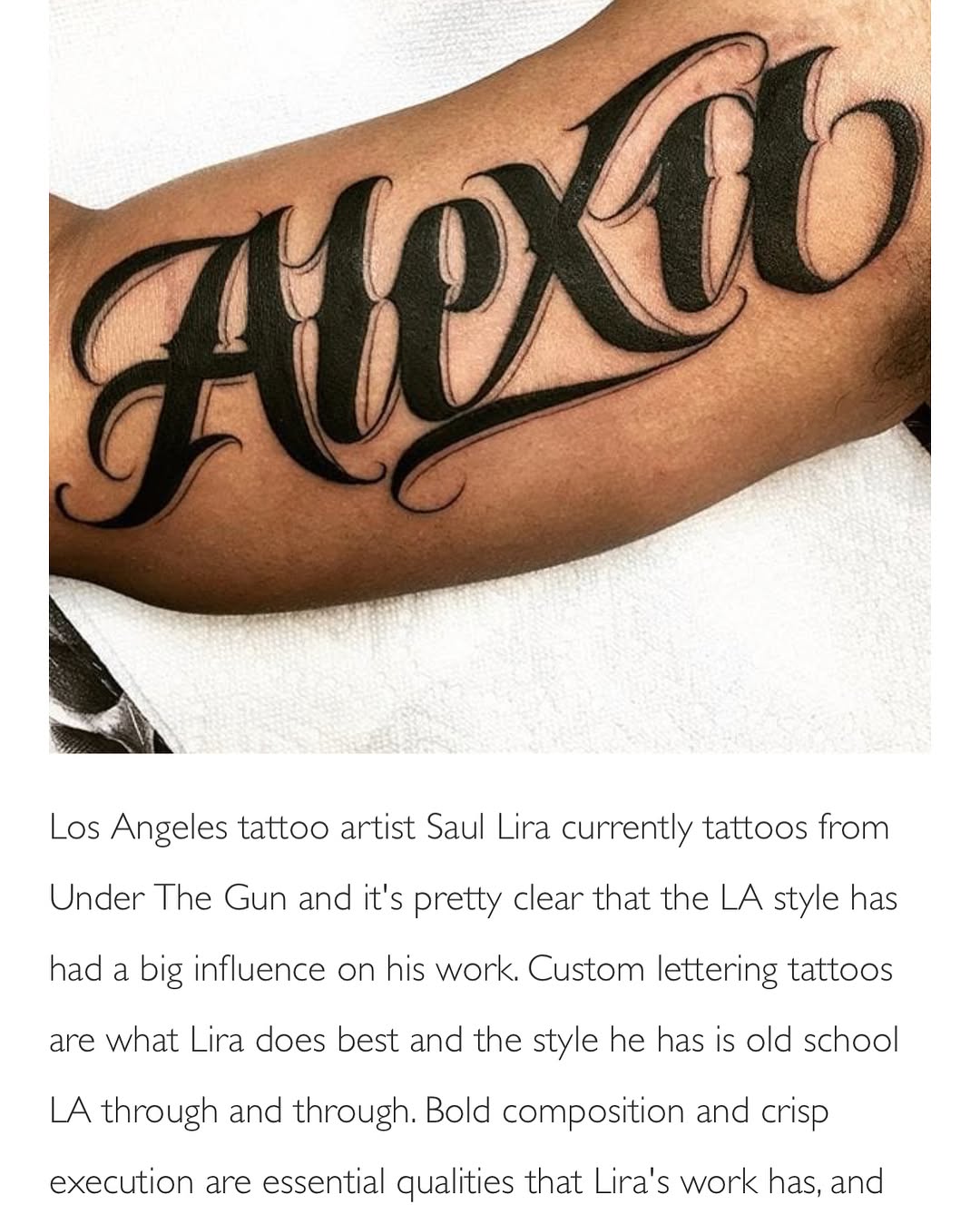 Lettering