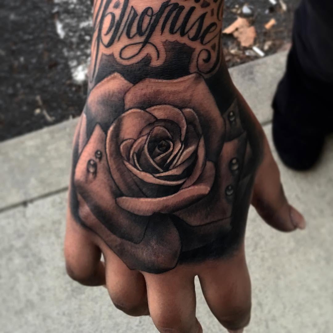 Flower, Rose, Lettering