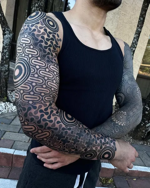 패턴, 파도 문양, 슬리브