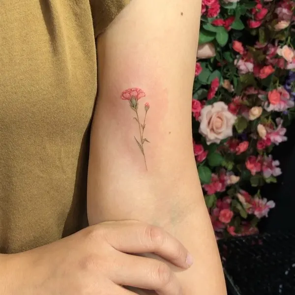 Flower, Rose, 체리, 치유, 게자리, 립스틱, 작은 타투