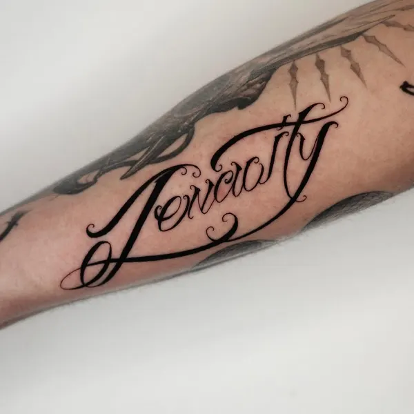 Lettering, 타자기 폰트, 서명