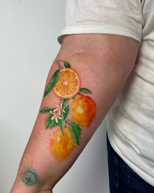 Flower, 과일, 레몬, 석류
