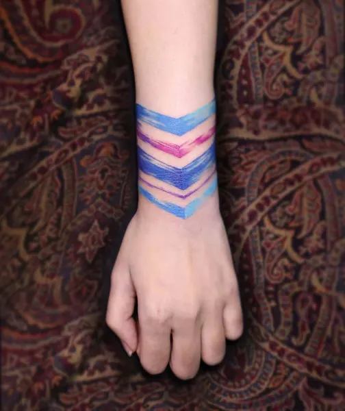 추상, 테두리, 팔레트, 패치워크, 파도 문양, Geometric, 파도