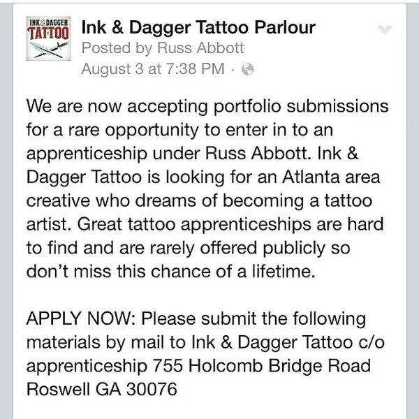 Ink and Dagger Tattoo