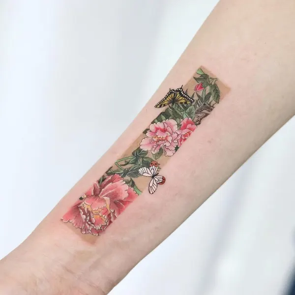 꽃다발, 꽃 배경