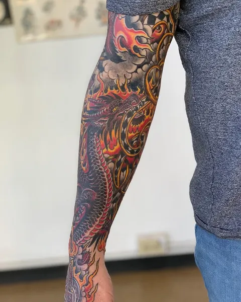 Dragon, 불, 불꽃