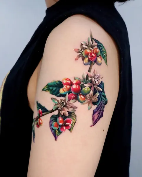 Flower, 사과, 과일, 체리, 딸기, 석류, 포도, 올리브 가지