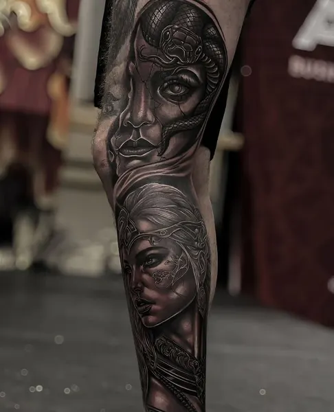 Game Face Tattoo