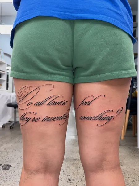 Lettering, 서예