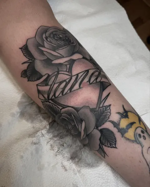 Lettering, Flower, Rose