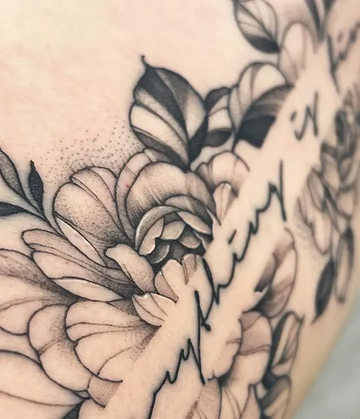 Flower, Rose, Lettering