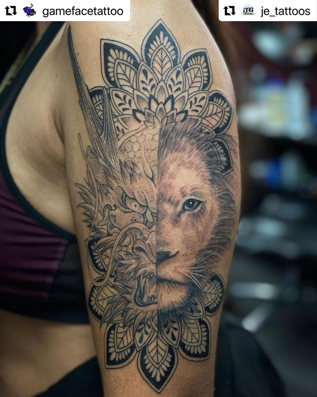 Game Face Tattoo