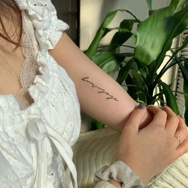 Lettering, 동백꽃