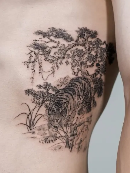 Tiger, 대나무