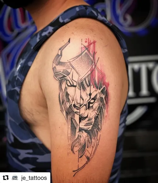 Game Face Tattoo