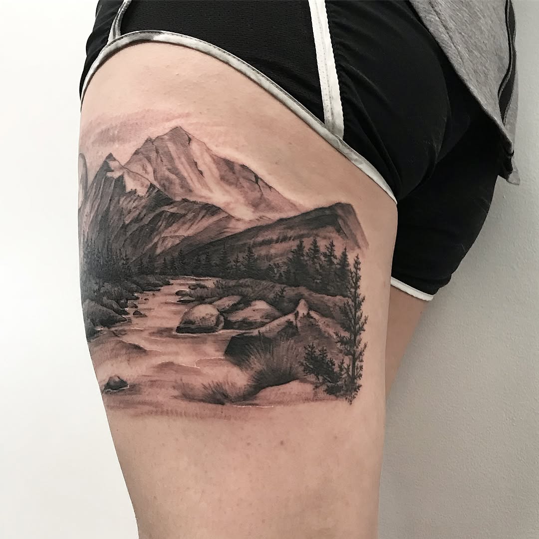 Nature, 산, 눈, 화산, 계곡