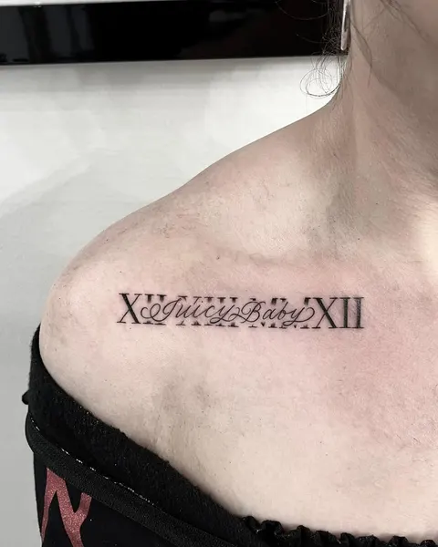 Lettering, 로마 숫자, 추모 문구, 숫자, 생년월일, 출생년도
