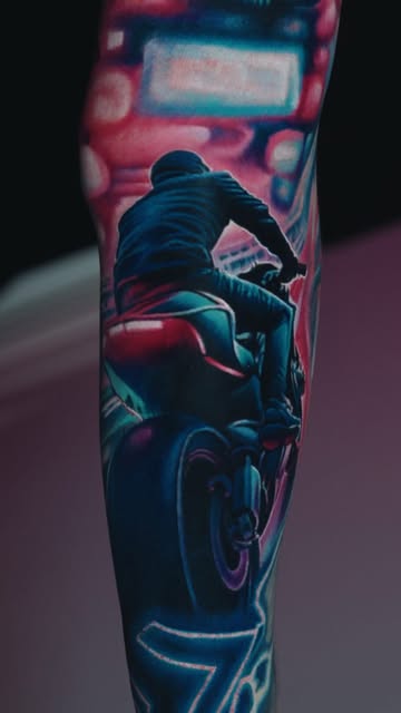 Lettering, 오토바이, 자전거