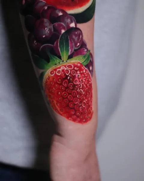 Flower, 석류, 과일, 딸기, 포도, 사과