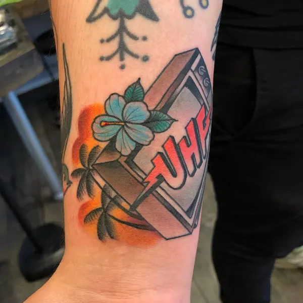 Flower, Rose, Lettering