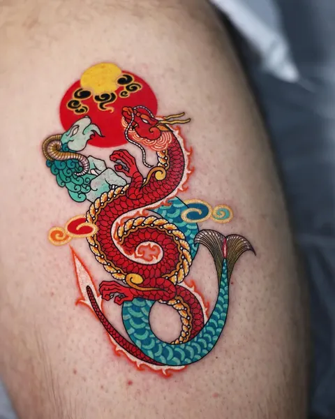 Dragon, 잉어, 중국 용, 한국 장식, 한자, 한자 레터링