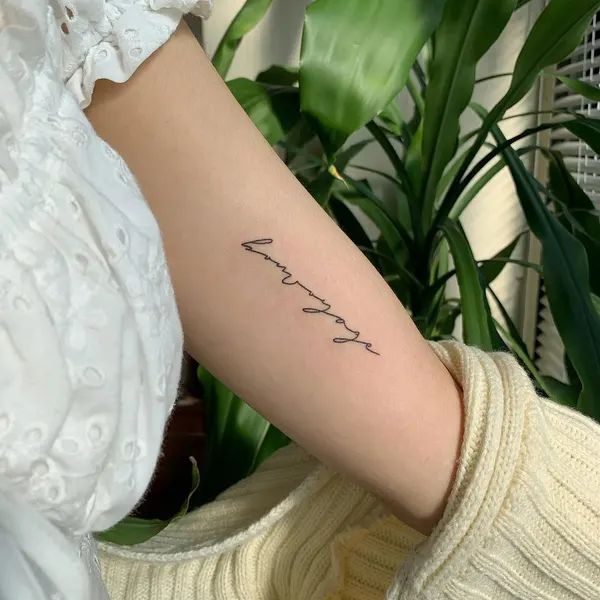 Lettering, 동백꽃