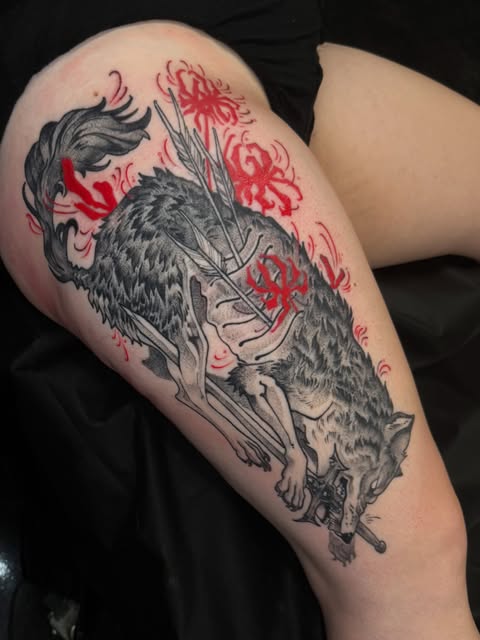 Flower, Animal, 사무라이, Tiger