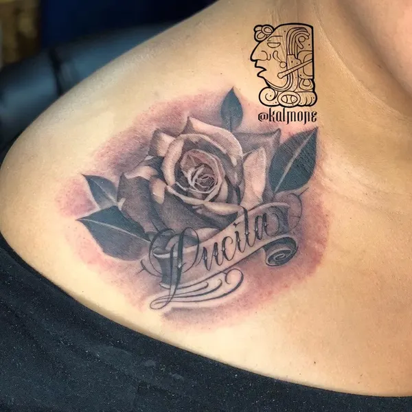 Flower, Rose, Lettering