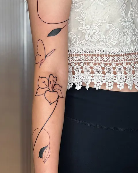 Flower, Rose, 멘디, 영원, 입술, 함사, 그래픽, 노리개, 실루엣, 커스텀 타투, 큰 타투, 바람, 체인, 비행기, 이레즈미, 기념 타투