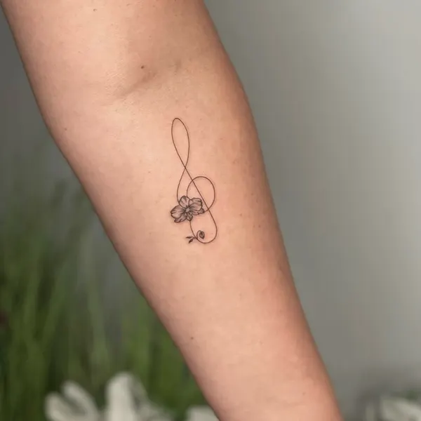 Flower, Lettering