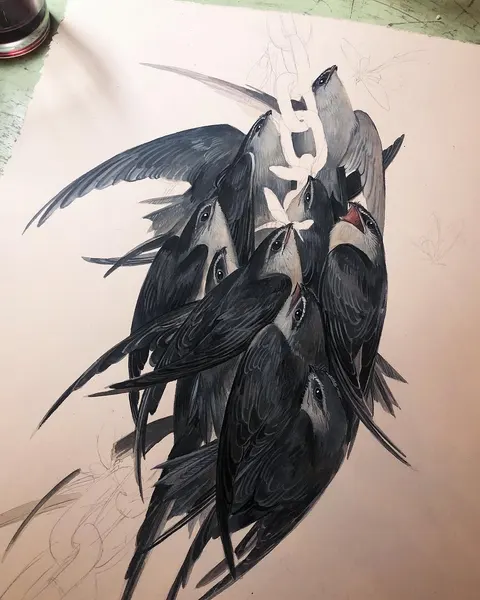 제비, 참새