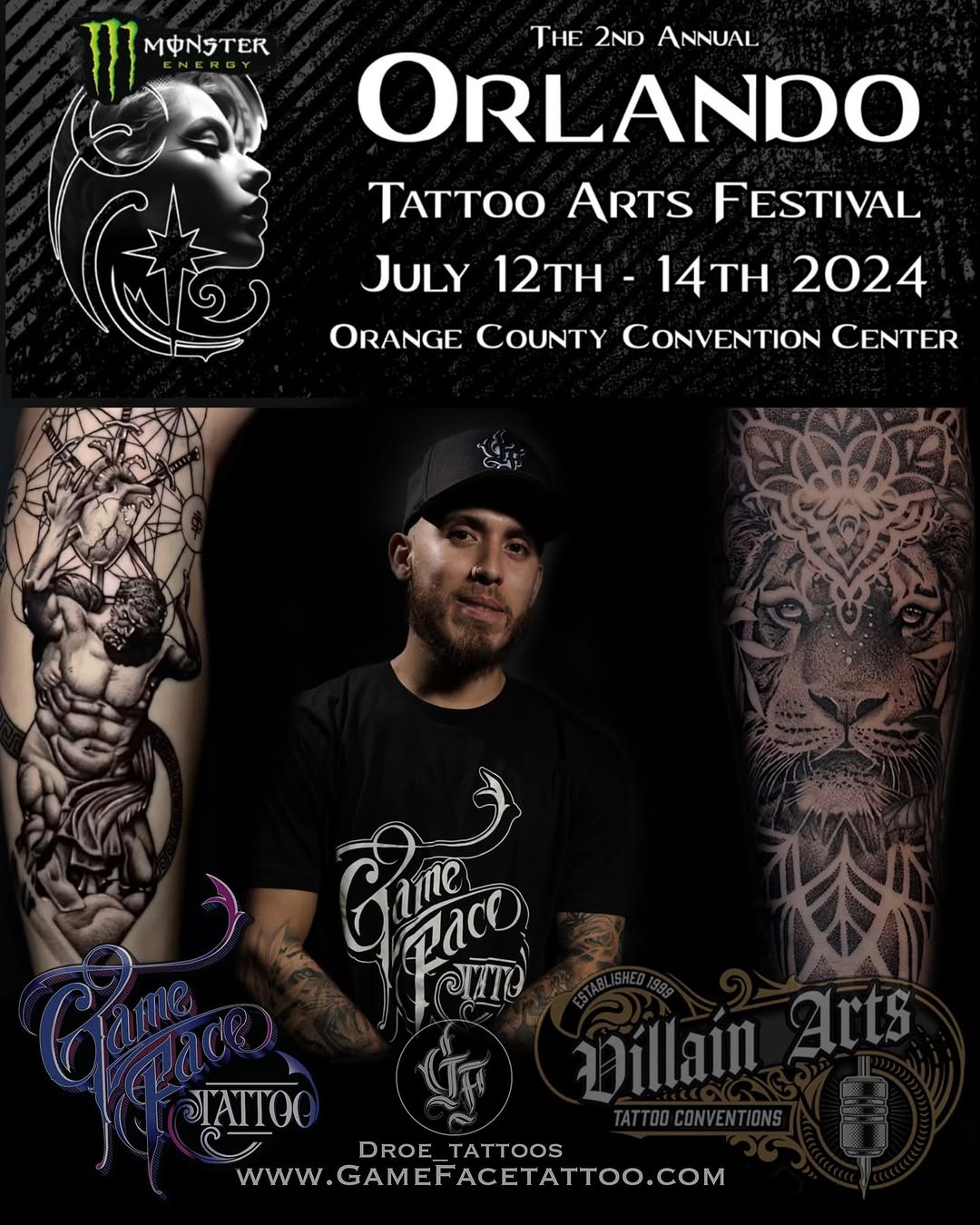 Game Face Tattoo